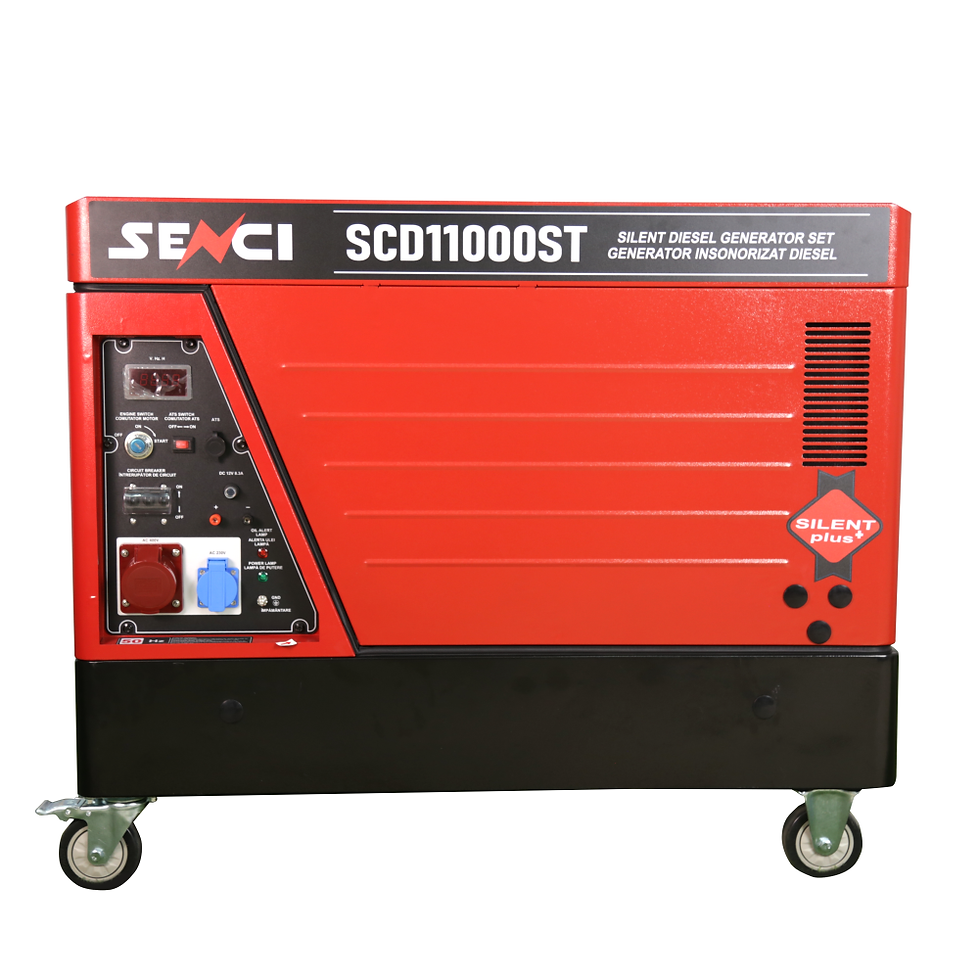Miniatură: RESIGILAT - Generator de curent silent SENCI SCD11000ST 400V 8,5kW Diesel ATS
