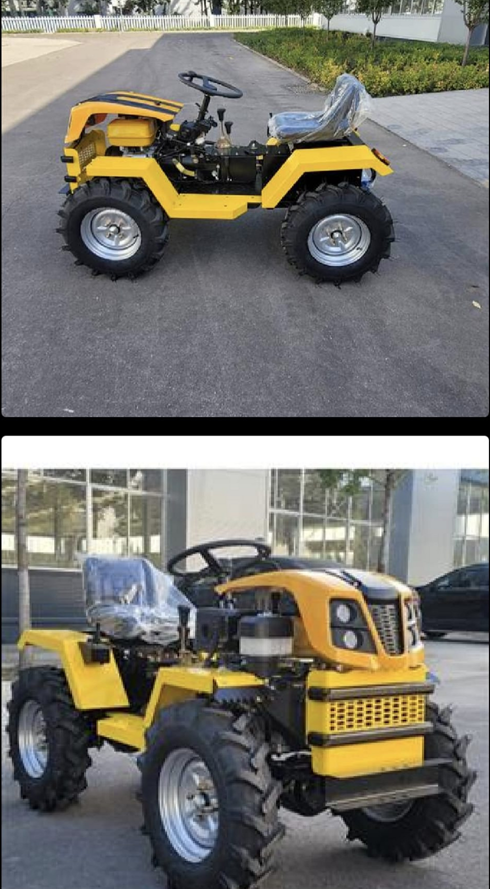 Miniatură: Minitractor 4x4,ProGARDEN Campo T18, 18CP, benzina, hidraulica fata-spate