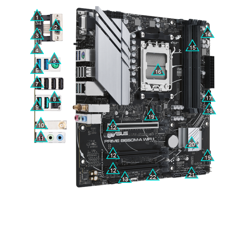 Thumbnail: ASUS PRIME B650M-A WIFI MOTHERBOARD