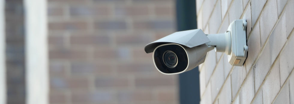 Eye-level view of a modern security control panel mounted on a wall