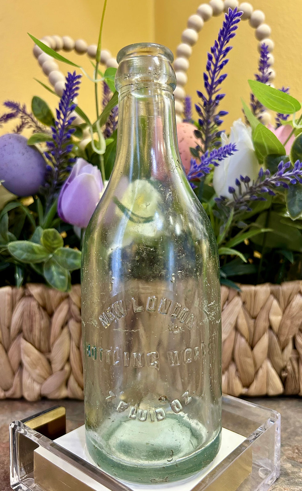 Thumbnail: Beautiful Antique New London Bottling Works Glass Bottle