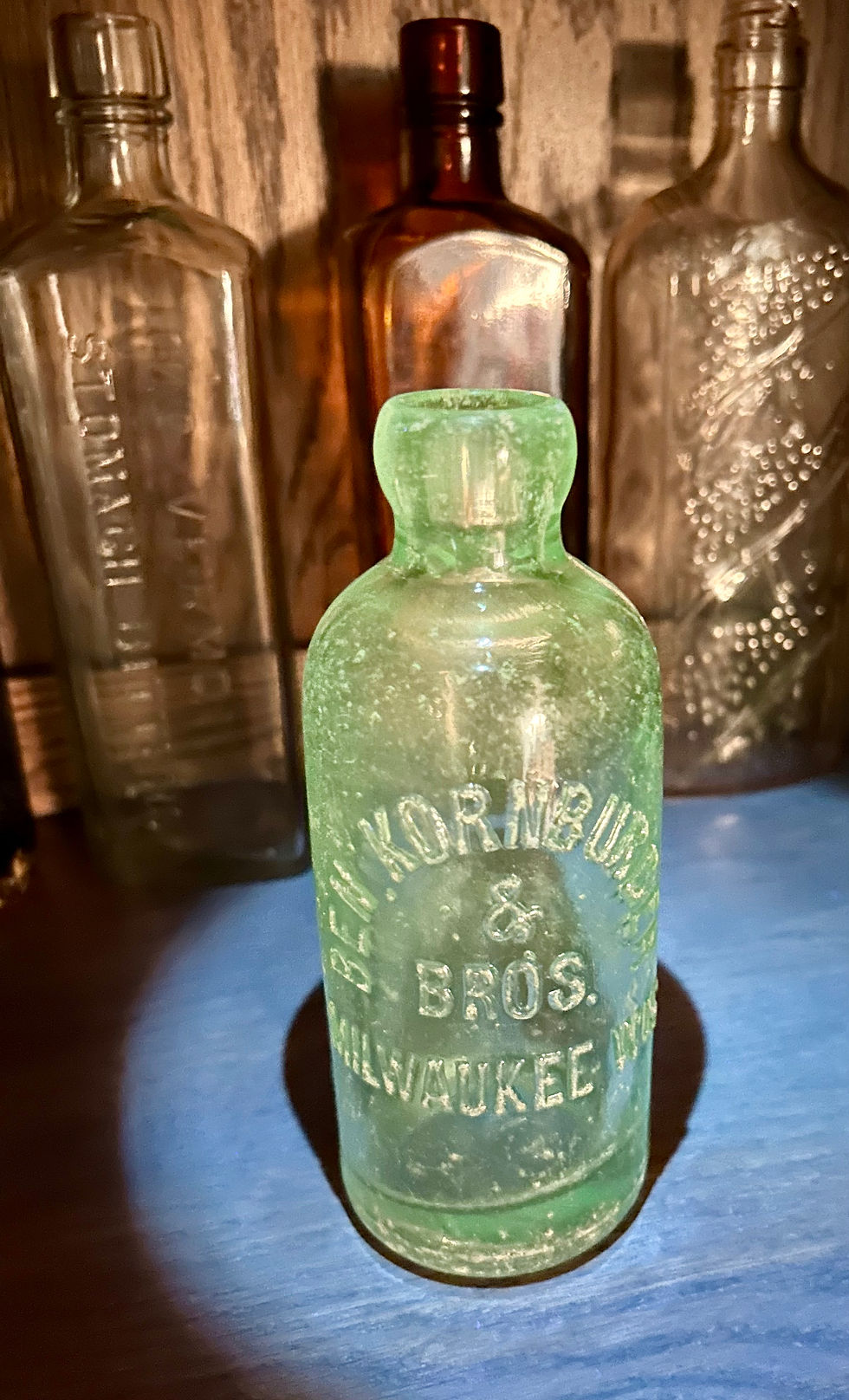Thumbnail: The Ben Kornburger & Bros. Co. Pre-Prohibition Blob Top Glass Bottle Gem