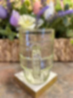 Thumbnail: Iconic Senfkristall (Mustard Crystal) Clear Glass Barrel Mugs (Matching pair)