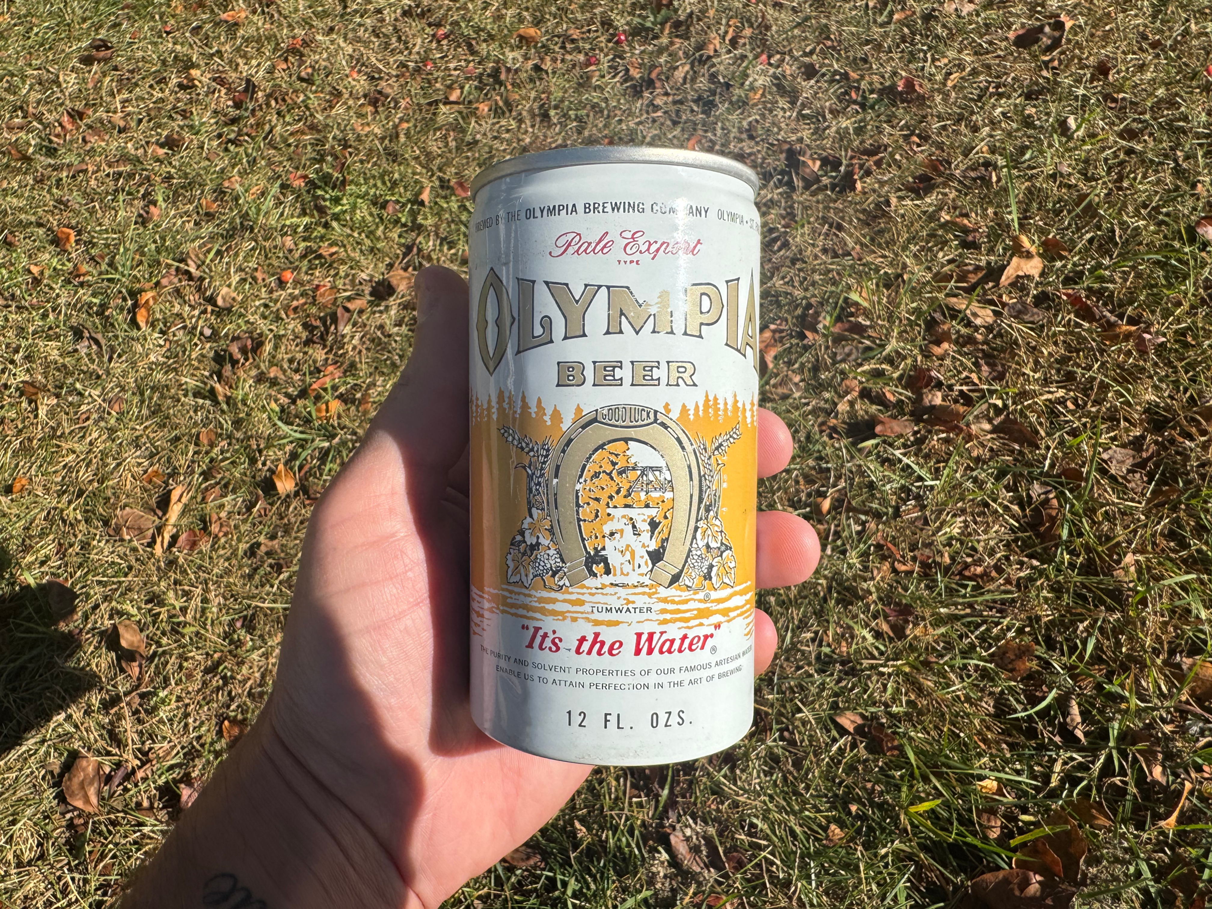 OLYMPIA BEER can