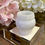 Thumbnail: Vintage Milk Glass Jar with Floral Design