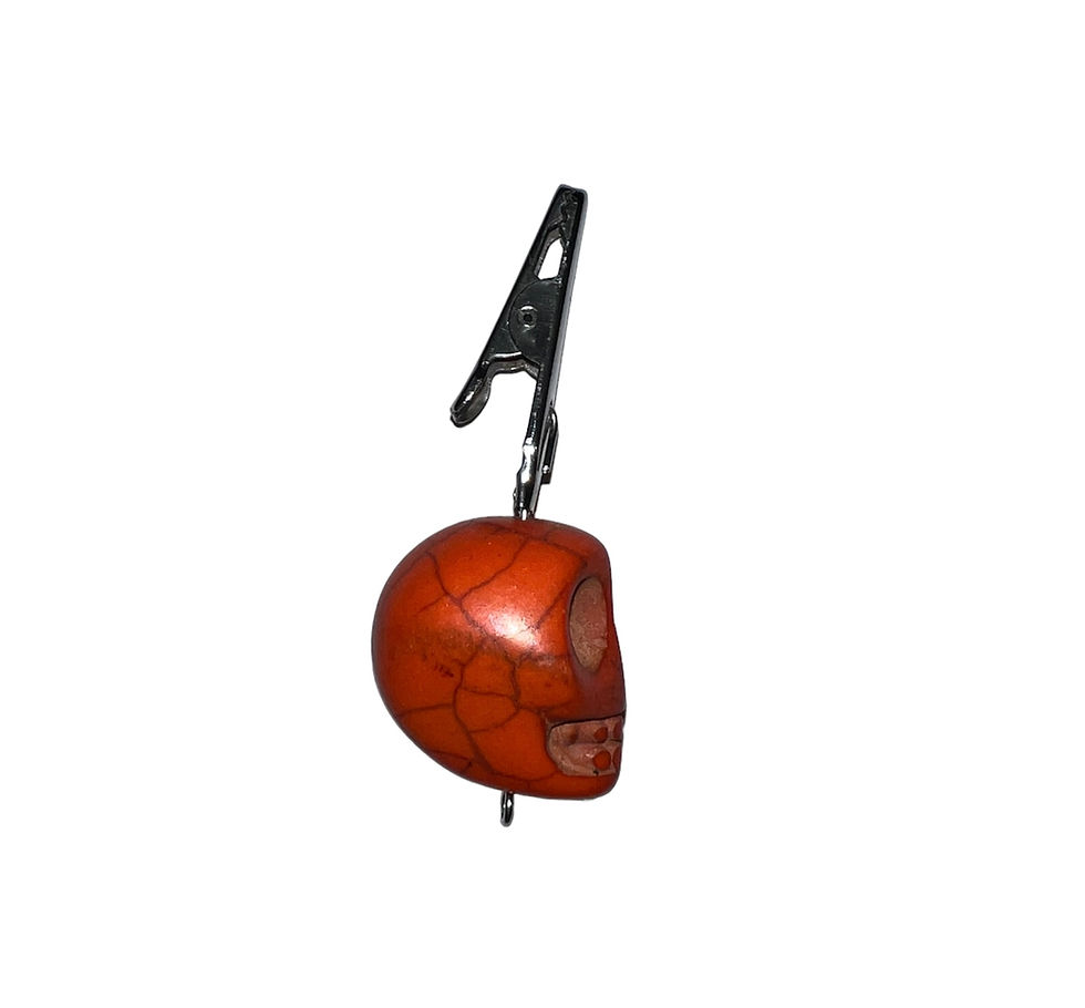 Thumbnail: 0.4 oz Skull Depth Finder on Alligator Clip