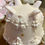 Thumbnail: Jeanette Glass Company Shell Pink "Grapes and Leaves" Candy Dish