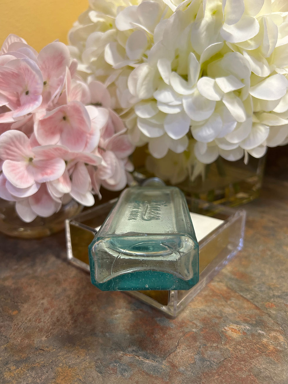 Thumbnail: Pinex Trademark Medicine Bottle Aqua Colored