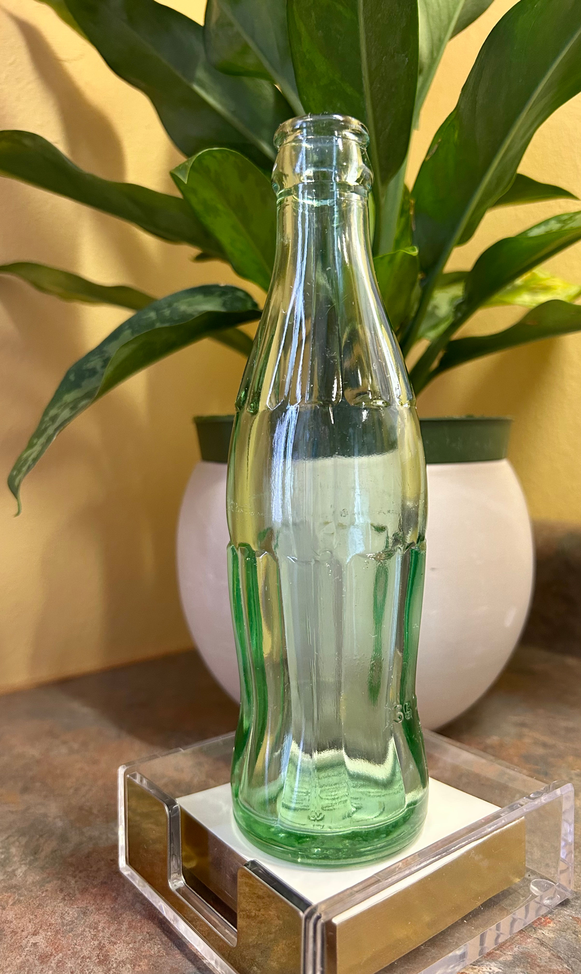 Vintage Green Glass Coca-Cola Bottle Hobble Skirt Style