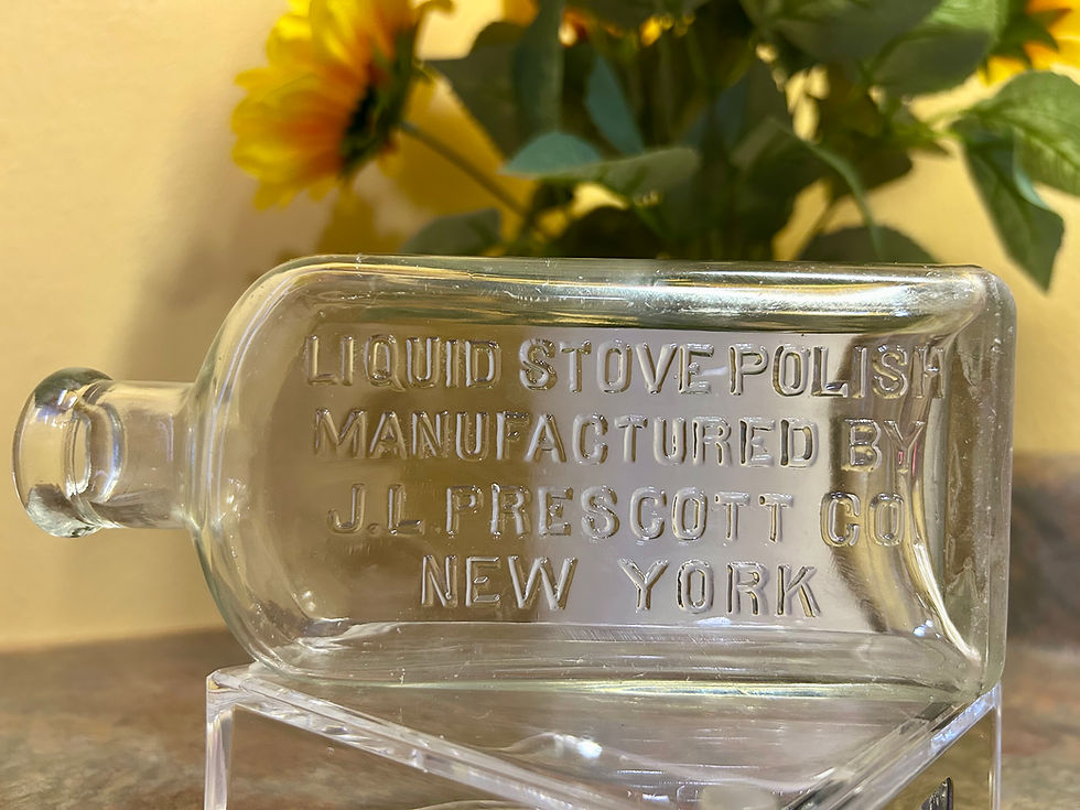 Thumbnail: J.L. Prescott Company's Liquid Stove Polish Bottle New York