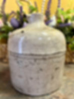 Thumbnail: Antique Stoneware Salt-Glazed Jug White/Cream Color