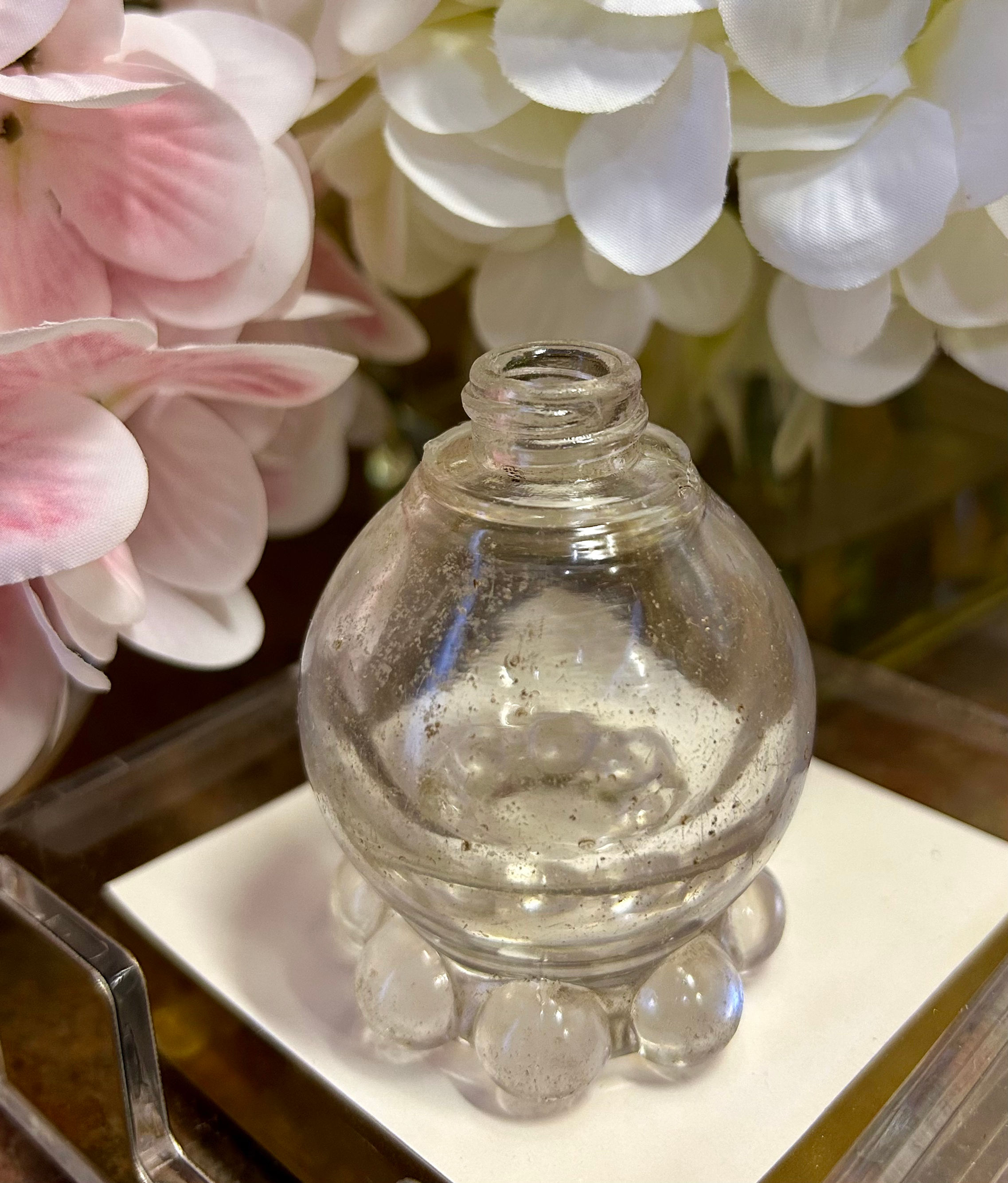 Imperial Glass Candlewick Clear Glass Shaker With Eight Beads