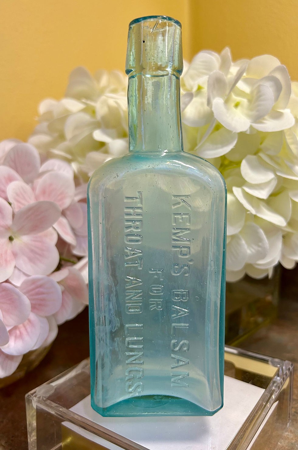 Thumbnail: Kemp's Balsam for Throat and Lungs Aqua Medicine Bottle