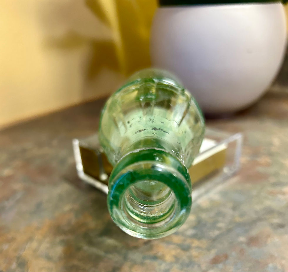 Thumbnail: Lardenoit Beverages Norway, Michigan Aqua Glass Bottle