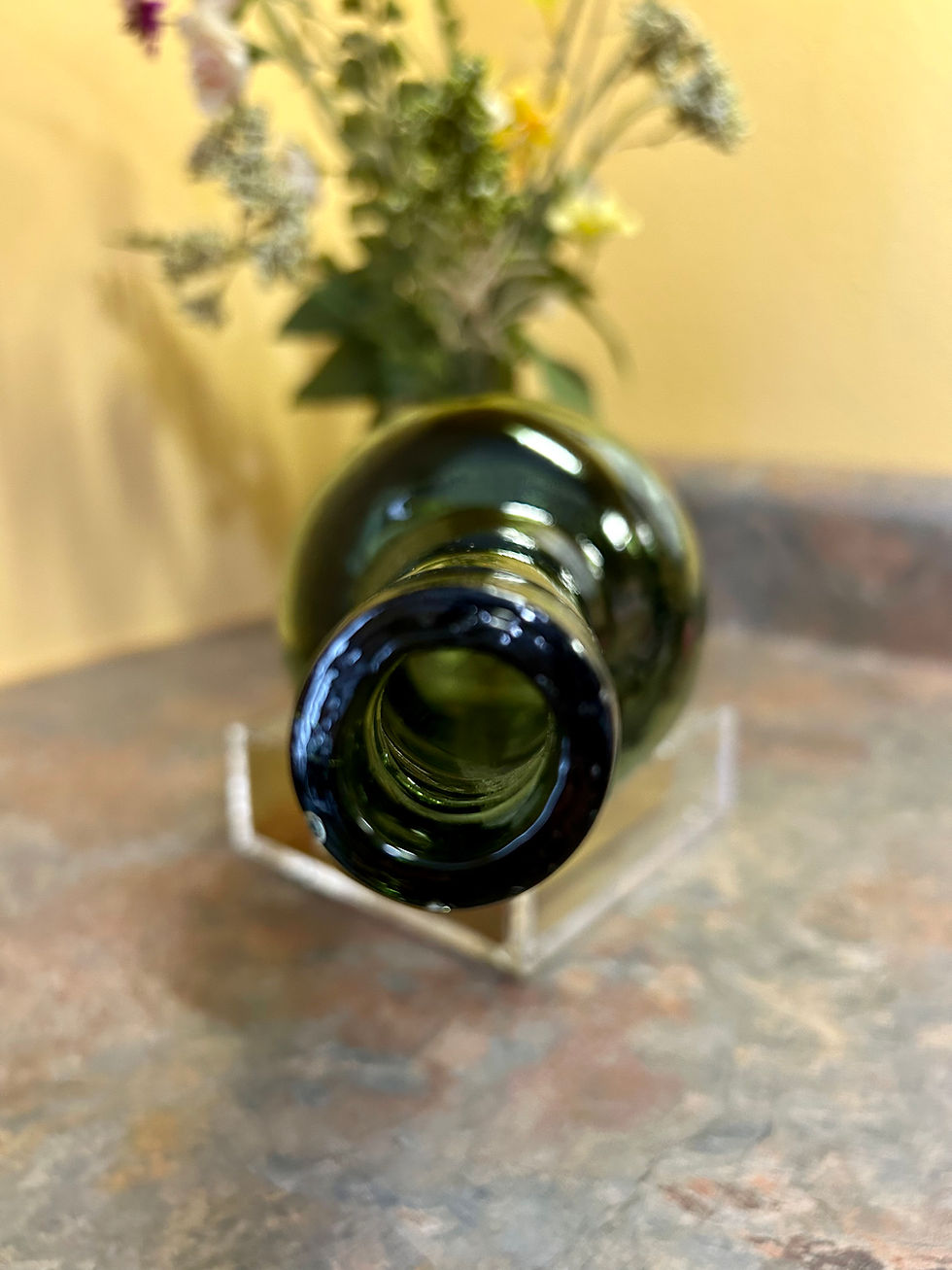 Thumbnail: Iconic Hand-Blown Antique Coca Mariani Paris Green Glass Bottle
