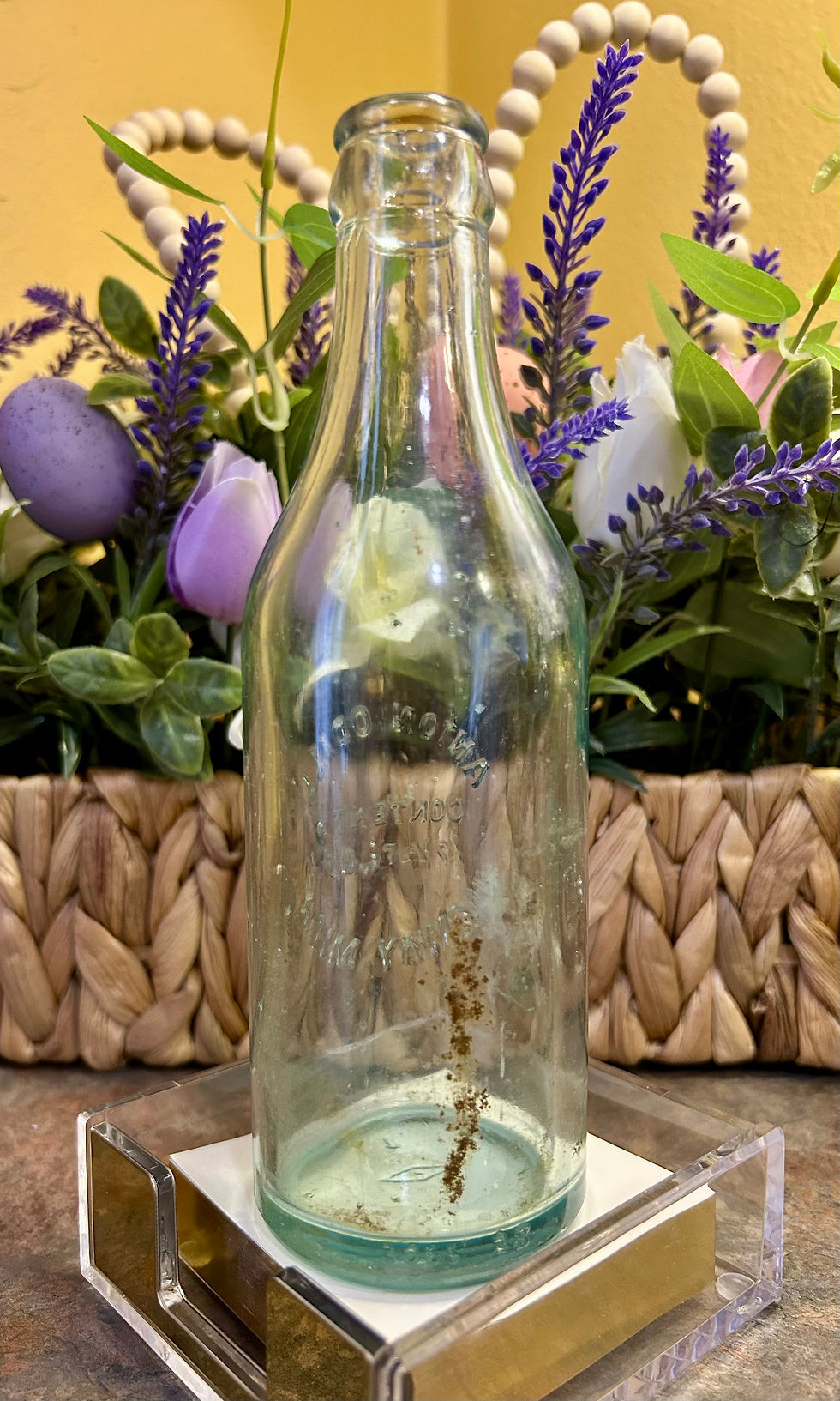 Thumbnail: Anton Odill Norway, Michigan Aqua-Colored Glass Bottle
