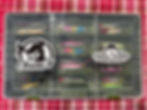 Thumbnail: Tray #534- 20 Lead Minnow Spoon Variety w/ autographed tray