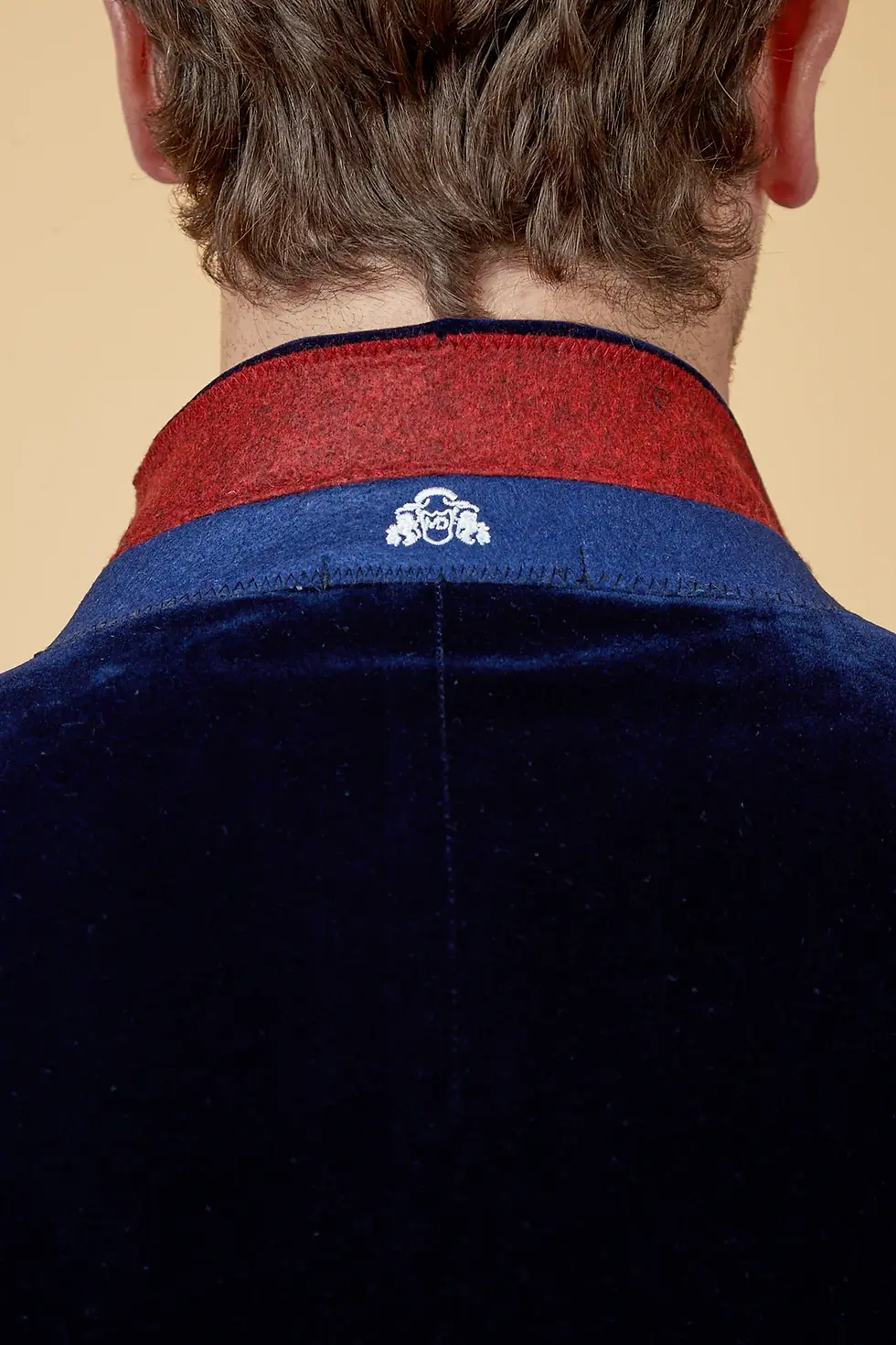 Thumbnail: Navy Velvet Jacket & Waistcoat