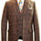 Thumbnail: STRATFORD 3 Piece Tweed Brown Check Suit