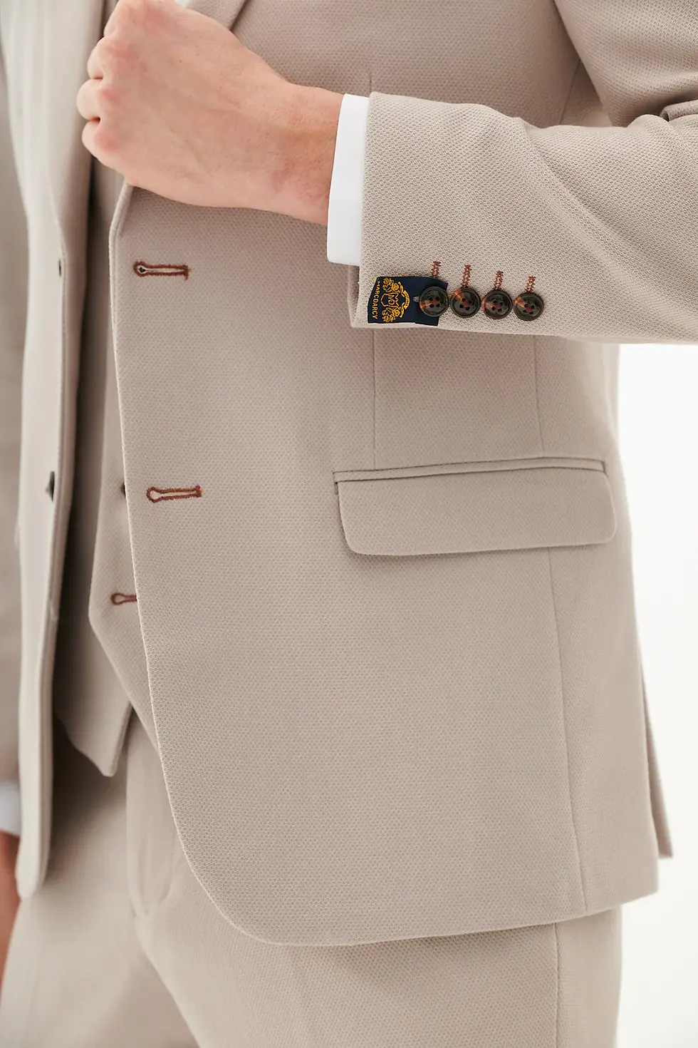 Thumbnail: Stone Beige Three Piece Suit
