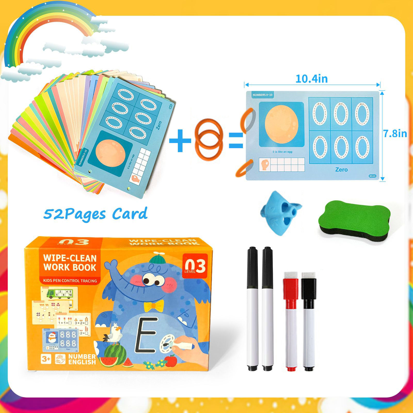 Reusable Busy Book - 52 Pages