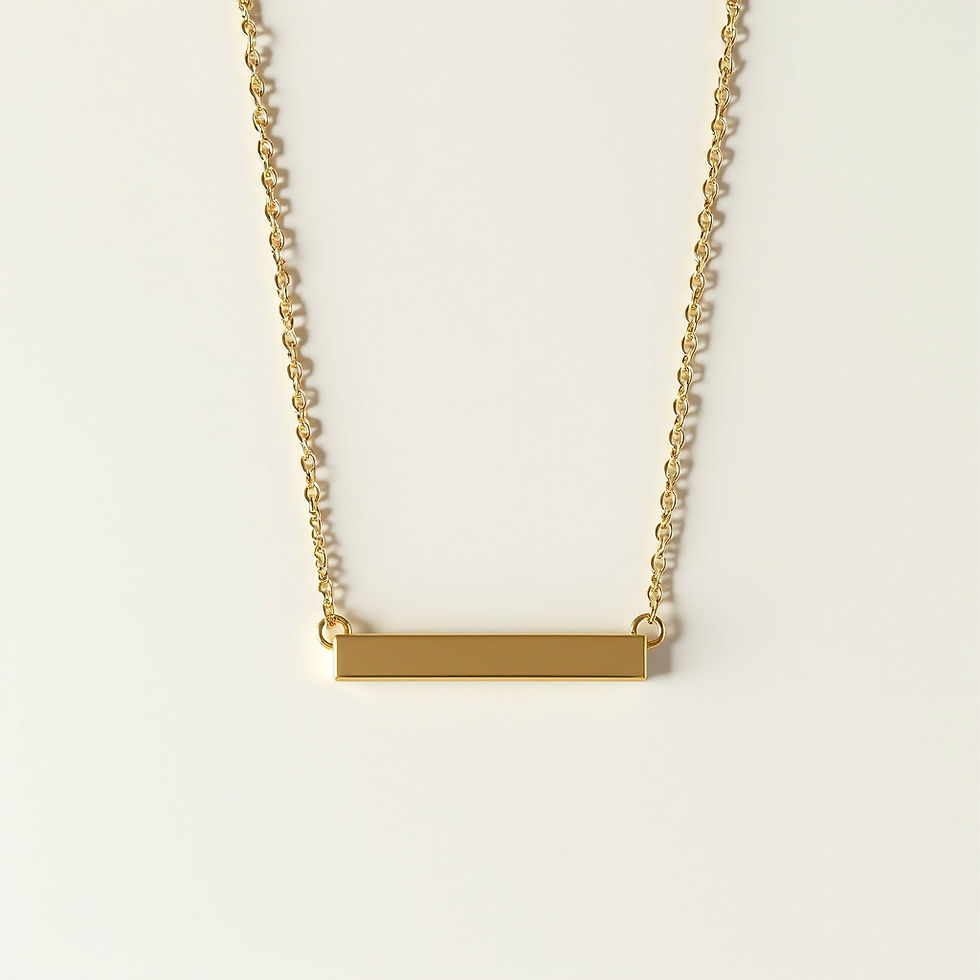Gold Bar Necklace