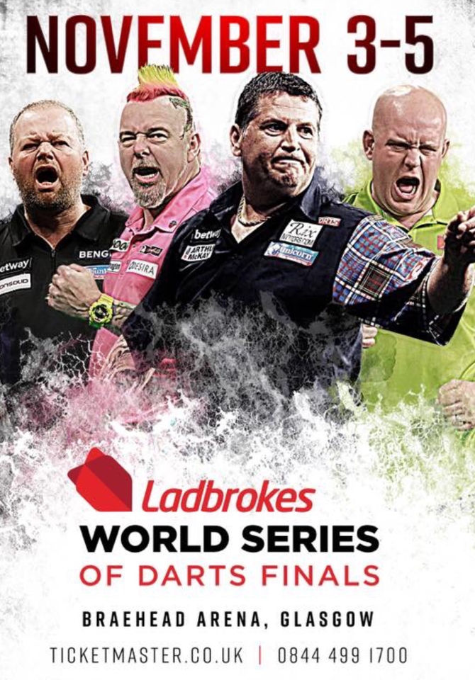 WORLD SERIES OF DARTS FINALS, Braehead Arena, Glasgow