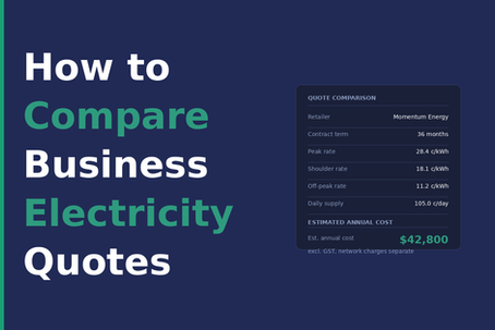 How to Compare Business Electricity Quotes in Australia