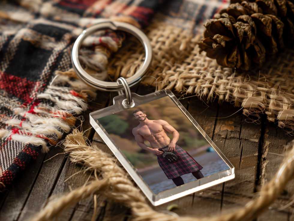 Men in Kilts Keyrings (Alex)