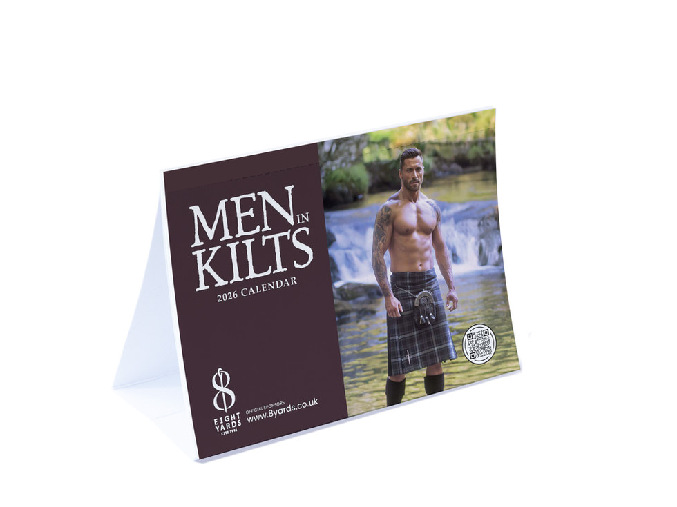 Men in Kilts Desk Calendar 2026 A6