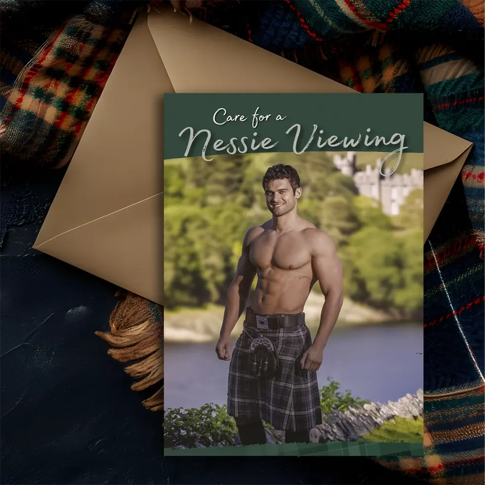 Men in Kilts Greetings Card (Josh)