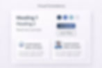Clean brand system mockup showing consistent typography hierarchy, limited colour palette, unified button styles, and aligned card layouts to illustrate visual consistency in web design.