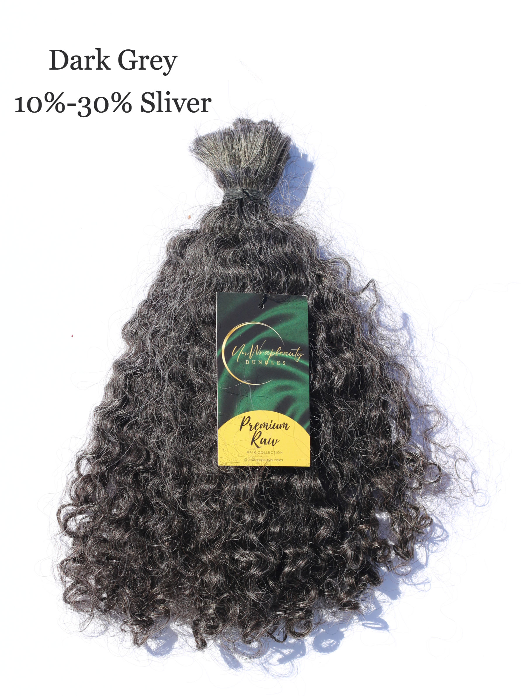 Burmese Curly Salt and Pepper Bulk Human Hair
