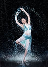 photo of dancer in rain