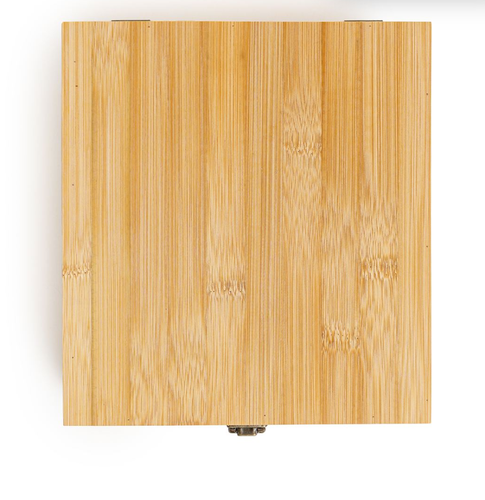 Miniatura: 21194 SET VINO HL7631 CON 2 COPAS Y DESTAPADOR EN CAJA BAMBOO