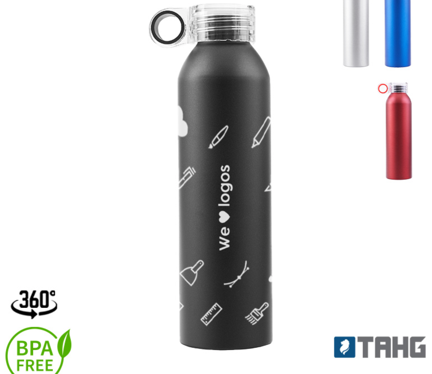 15422 BOTELLA RING 600  FREE BPA ALUMINIO