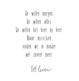 Mag het ietsje minder serieus...