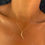 Thumbnail: Dainty moon necklace 