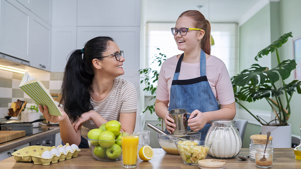 Cooking at home in half term