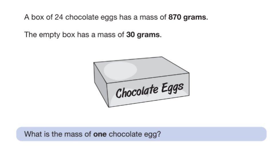 SATs exam question