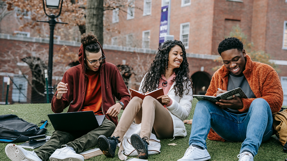 University students on campus