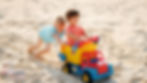 Baby push toy with with Mums & Bums Centurion logo.