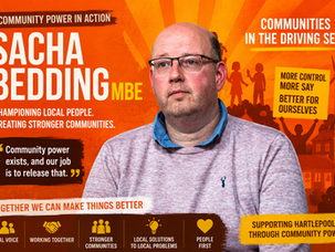 Sacha Bedding MBE : Community Power, Mental Health and Why Local Communities Matter in Hartlepool