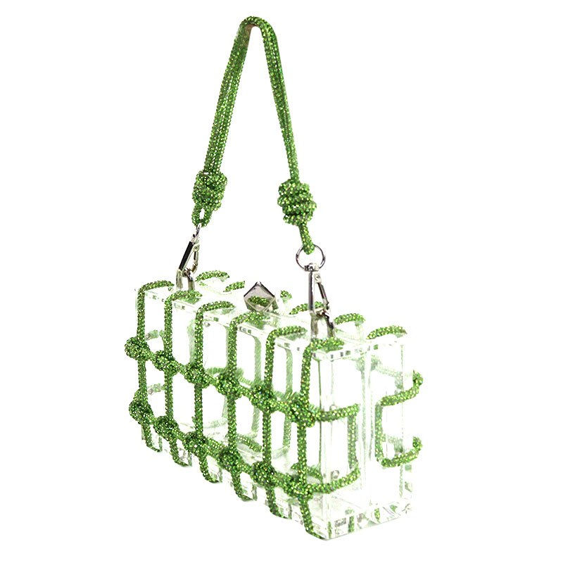 Thumbnail: Fashion Acrylic Rhinestone Clutch Bag (2 Colors Available)