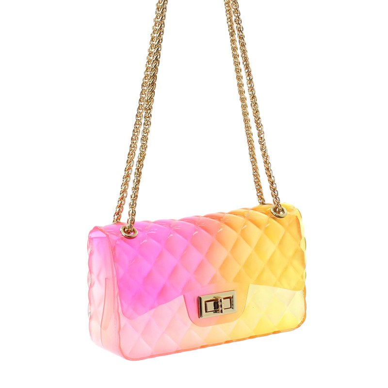 Thumbnail: Fashion Transparent Quilted Messenger Bag (3 Colors Available)