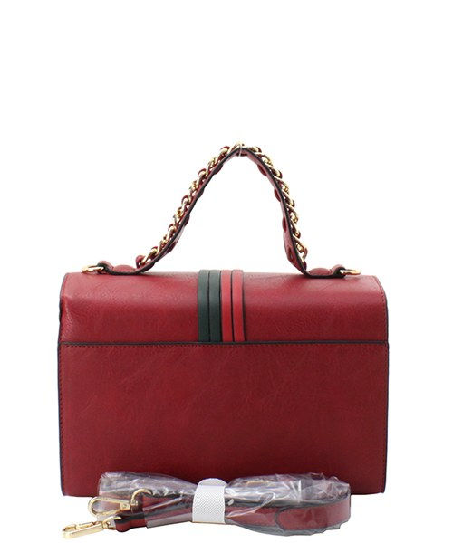 Thumbnail: Fashion Striped Handbag W/Matching Wallet