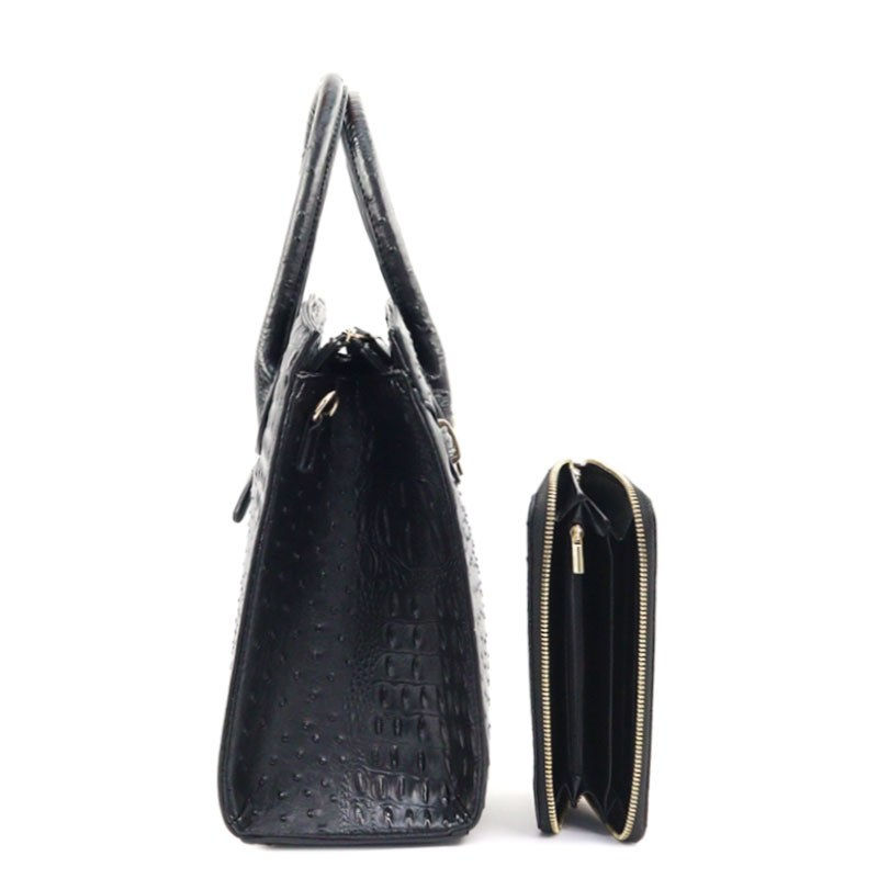 Thumbnail: Fashion Ostrich Handbag Set (5 Colors Available )
