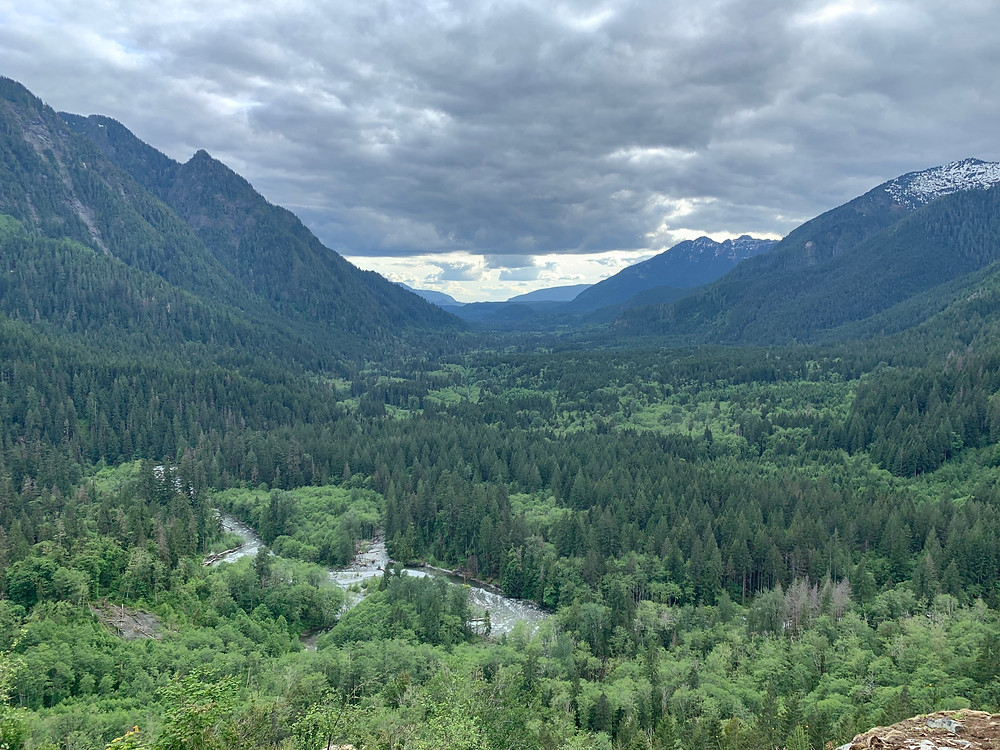 The terrific view seen from Garfield Ledges