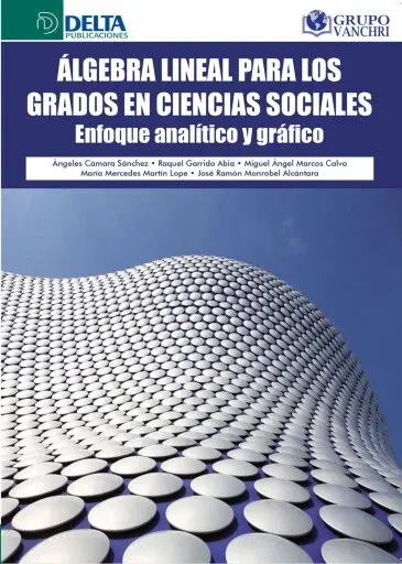 ÁLGEBRA LINEAL PARA LOS GRADOS EN CIENCIAS SOCIALES: ENFOQUE ANALÍTICO Y GRÁFICO
