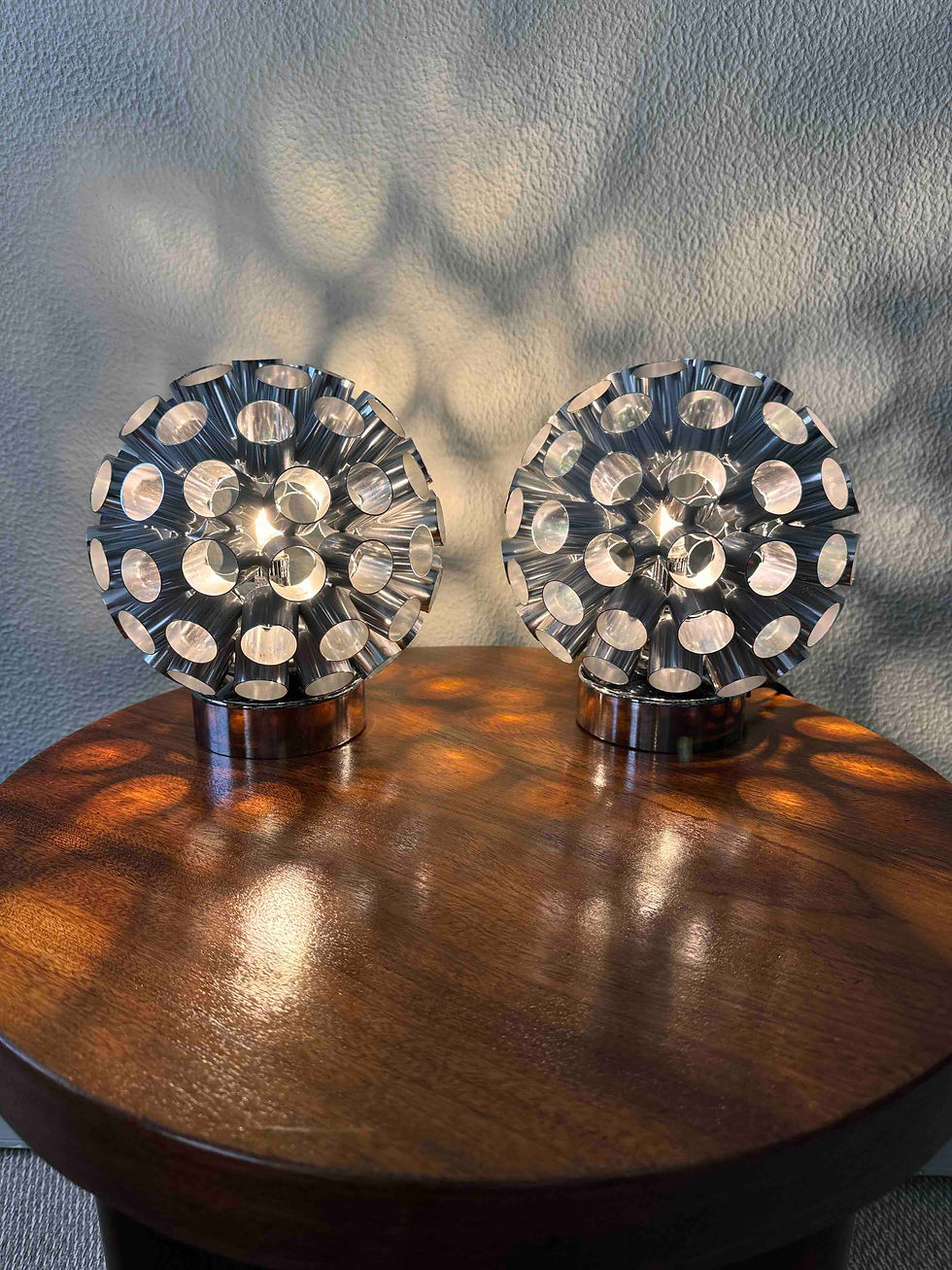 Pair of Space Age table lamps by Kennel, Netherlands 1990's